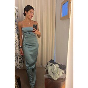 Reformation Teal Midi Dress